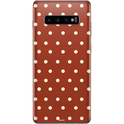 Neutral Polka Dots Galaxy S10 Plus Skin