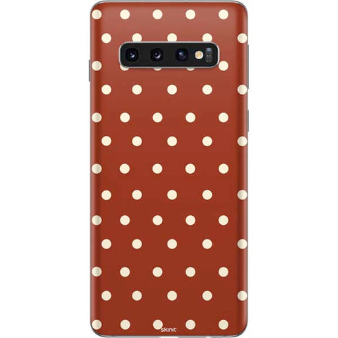 Neutral Polka Dots Galaxy S10 Skin