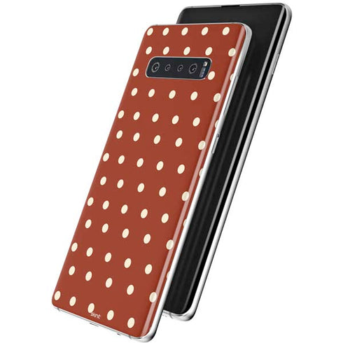 Neutral Polka Dots Galaxy S10 Skin