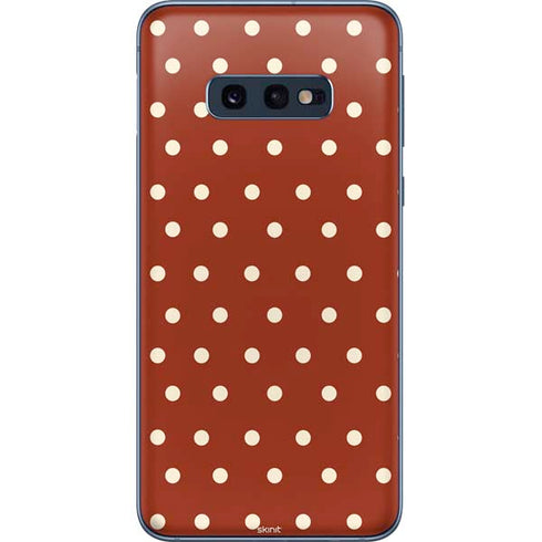 Neutral Polka Dots Galaxy S10e Skin