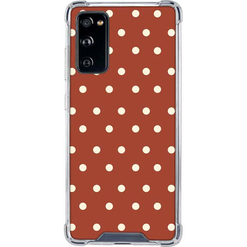 Neutral Polka Dots Galaxy S20 FE Clear Case