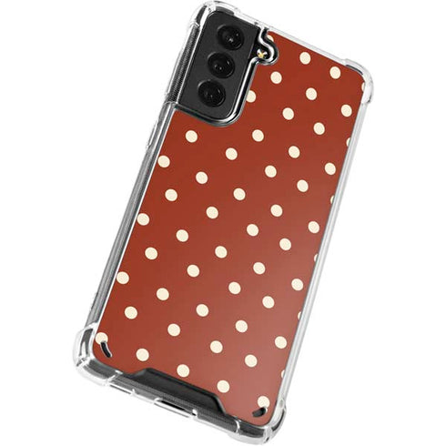 Neutral Polka Dots Galaxy S21 5G Clear Case