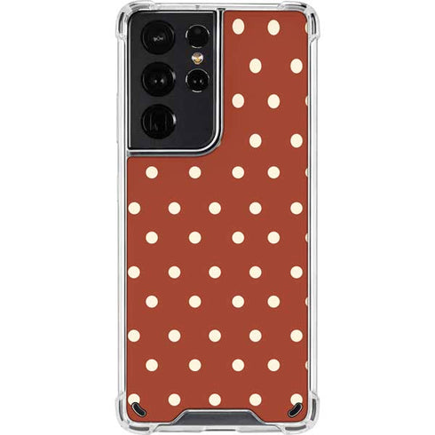 Neutral Polka Dots Galaxy S21 Ultra 5G Clear Case