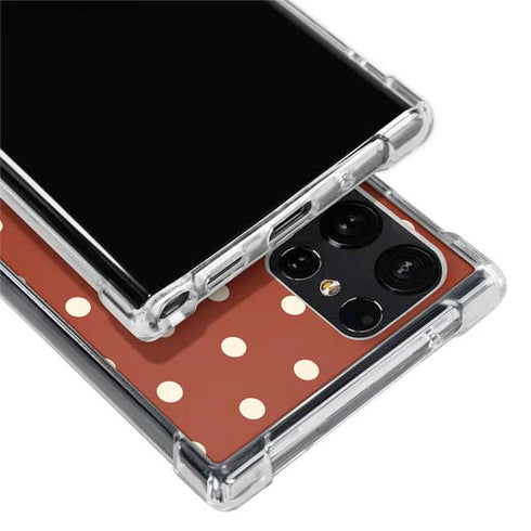 Neutral Polka Dots Galaxy S22 Ultra Clear Case