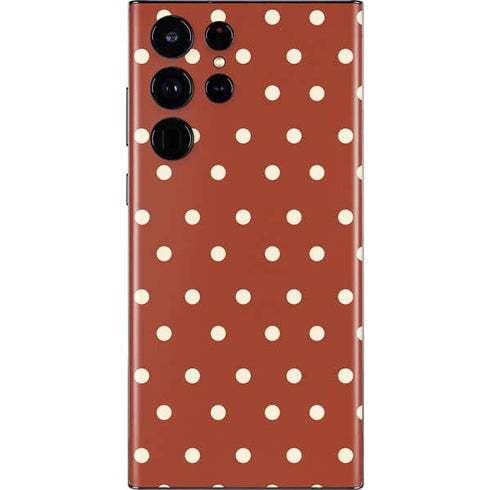 Neutral Polka Dots Galaxy S22 Ultra Skin