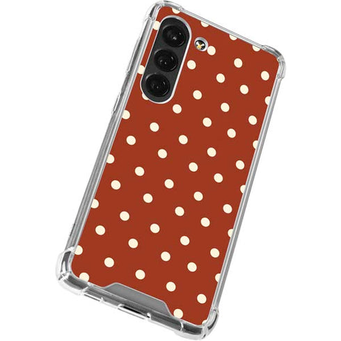 Neutral Polka Dots Galaxy S23 Clear Case
