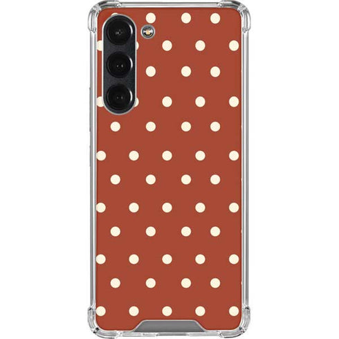 Neutral Polka Dots Galaxy S23 Plus Clear Case