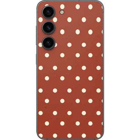 Neutral Polka Dots Galaxy S23 Skin