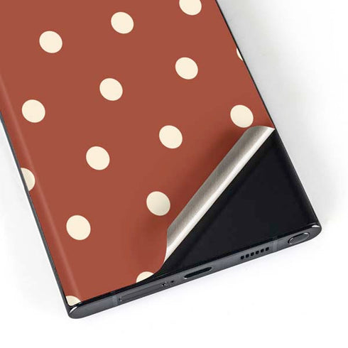 Neutral Polka Dots Galaxy S23 Ultra Skin
