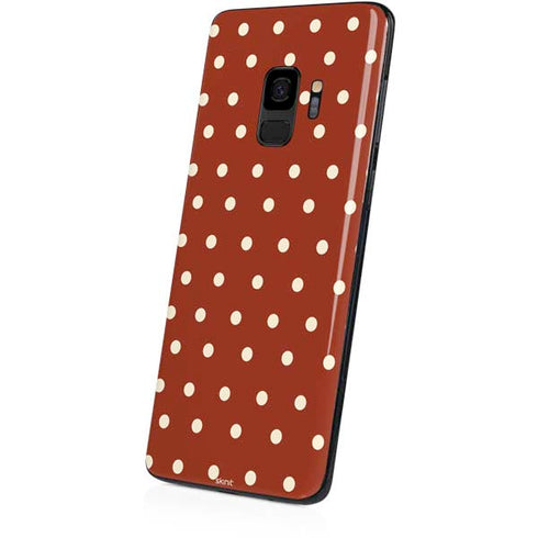 Neutral Polka Dots Galaxy S9 Skin