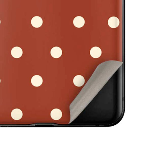 Neutral Polka Dots Galaxy Z Flip Skin