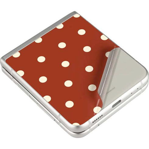 Neutral Polka Dots Galaxy Z Flip3 5G Skin