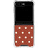 Neutral Polka Dots Galaxy Z Flip5 5G Clear Case