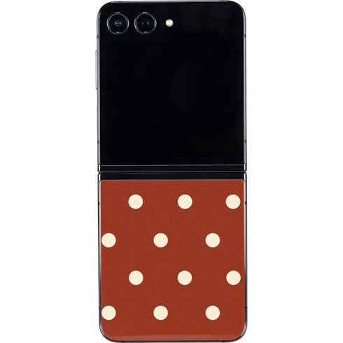 Neutral Polka Dots Galaxy Z Flip5 5G Skin
