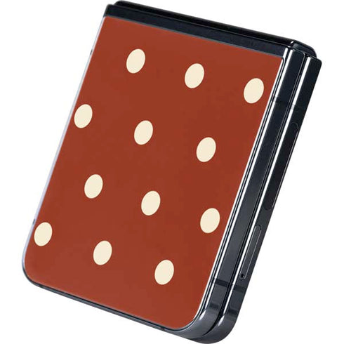 Neutral Polka Dots Galaxy Z Flip5 5G Skin