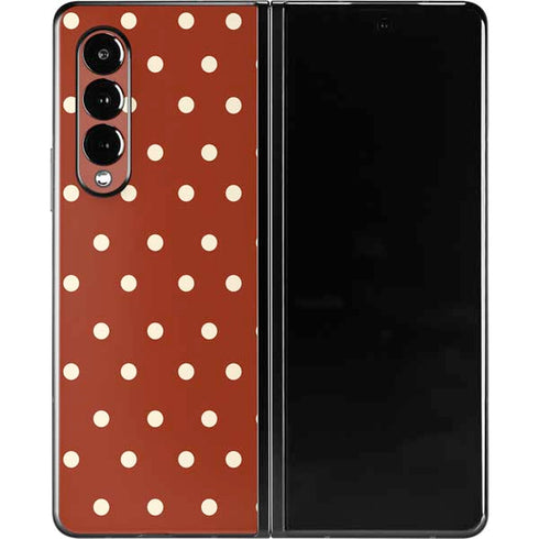 Neutral Polka Dots Galaxy Z Fold3 5G Skin
