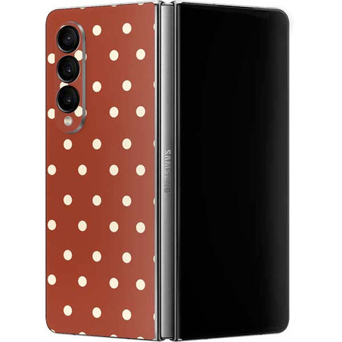 Neutral Polka Dots Galaxy Z Fold4 5G Skin