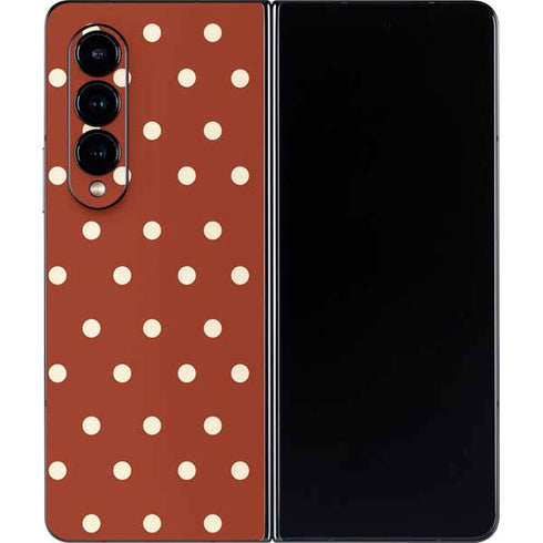Neutral Polka Dots Galaxy Z Fold4 5G Skin
