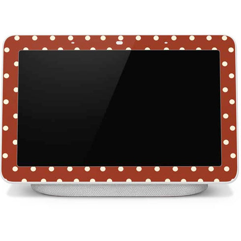 Neutral Polka Dots Google Home Hub Skin