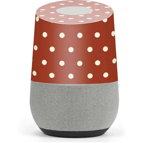Neutral Polka Dots Google Home Skin