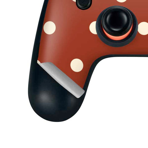 Neutral Polka Dots Google Stadia Controller Skin