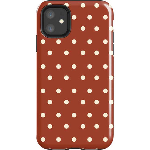 Neutral Polka Dots iPhone 11 Impact Case
