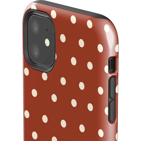 Neutral Polka Dots iPhone 11 Impact Case