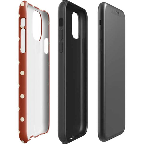 Neutral Polka Dots iPhone 11 Impact Case