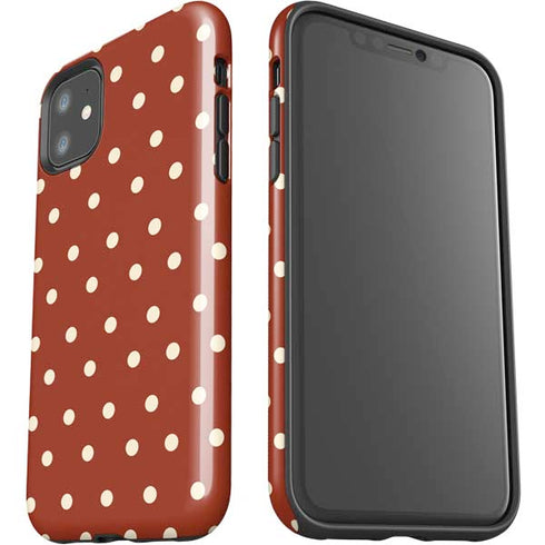 Neutral Polka Dots iPhone 11 Impact Case