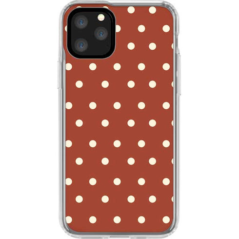 Neutral Polka Dots iPhone 11 Pro Clear Case