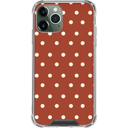 Neutral Polka Dots iPhone 11 Pro Max Clear Case