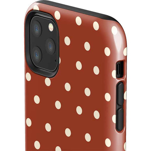 Neutral Polka Dots iPhone 11 Pro Max Impact Case