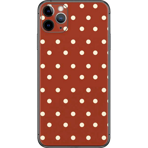 Neutral Polka Dots iPhone 11 Pro Max Skin