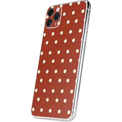 Neutral Polka Dots iPhone 11 Pro Max Skin