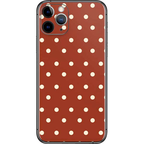 Neutral Polka Dots iPhone 11 Pro Skin
