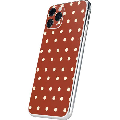 Neutral Polka Dots iPhone 11 Pro Skin