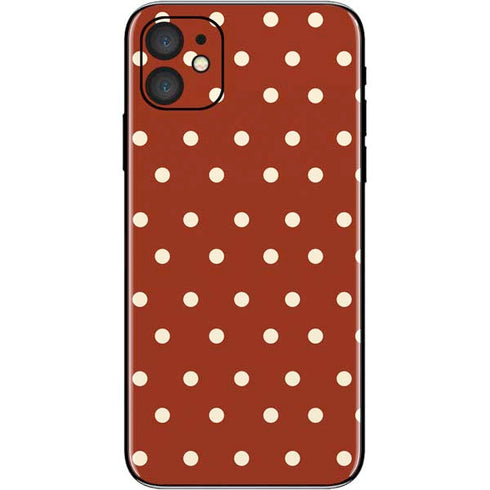 Neutral Polka Dots iPhone 11 Skin