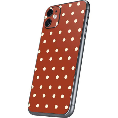 Neutral Polka Dots iPhone 11 Skin