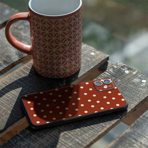 Neutral Polka Dots iPhone 11 Skin