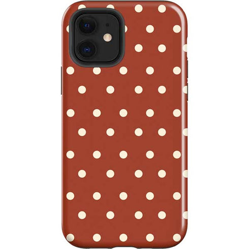 Neutral Polka Dots iPhone 12 Impact Case