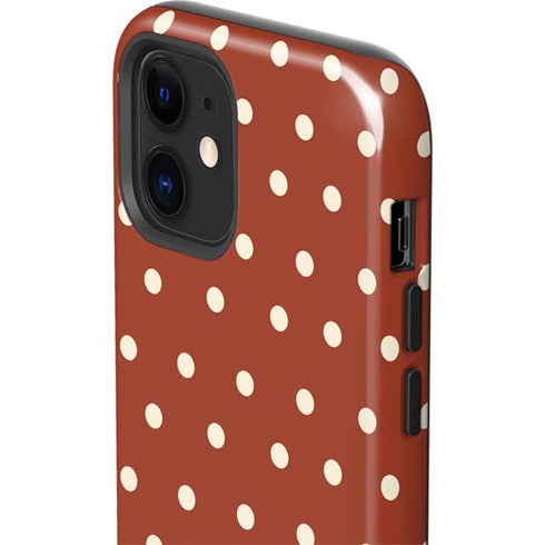 Neutral Polka Dots iPhone 12 Impact Case