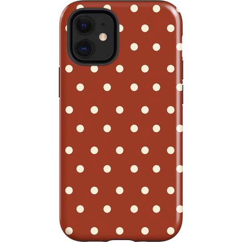 Neutral Polka Dots iPhone 12 Mini Impact Case