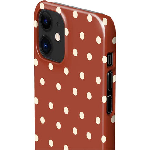 Neutral Polka Dots iPhone 12 Mini Lite Case