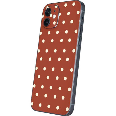 Neutral Polka Dots iPhone 12 Mini Skin