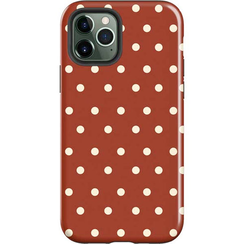 Neutral Polka Dots iPhone 12 Pro Impact Case