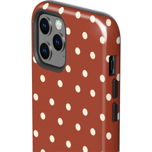 Neutral Polka Dots iPhone 12 Pro Impact Case