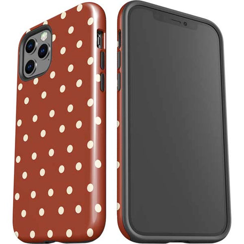Neutral Polka Dots iPhone 12 Pro Impact Case