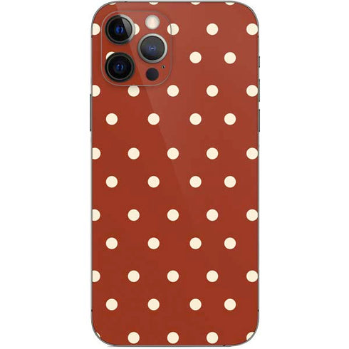 Neutral Polka Dots iPhone 12 Pro Skin