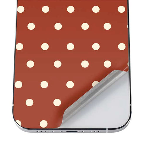 Neutral Polka Dots iPhone 12 Pro Skin