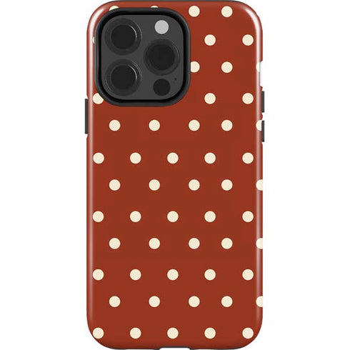 Neutral Polka Dots iPhone 13 Pro Impact Case